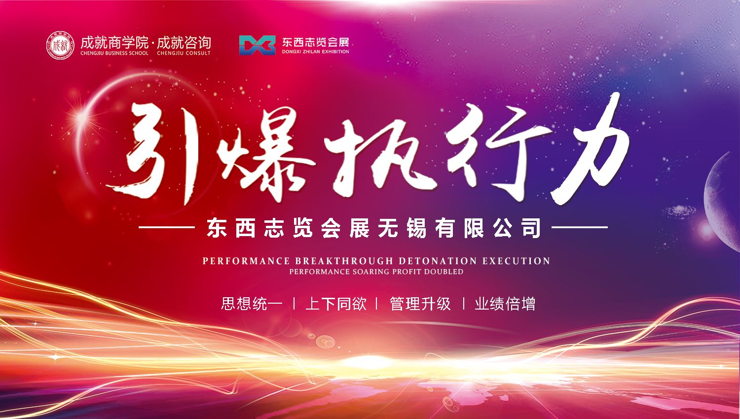 东西志览会展《引爆执行力》课程